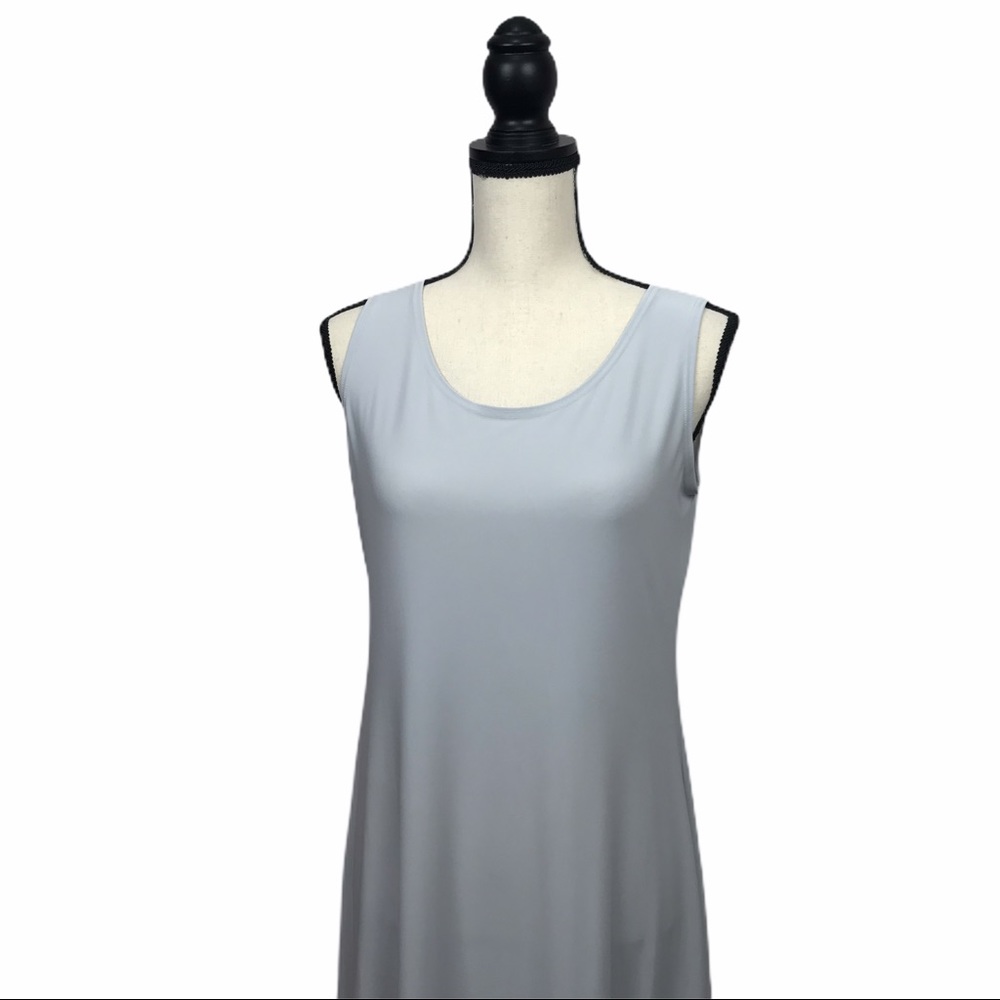 SYMPLI Dress {8} Light Gray Neutral Sleeveless Minimalist Travel - Picture 2 of 8